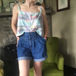Vintage Denim Shorts High Waisted Vintage Jean